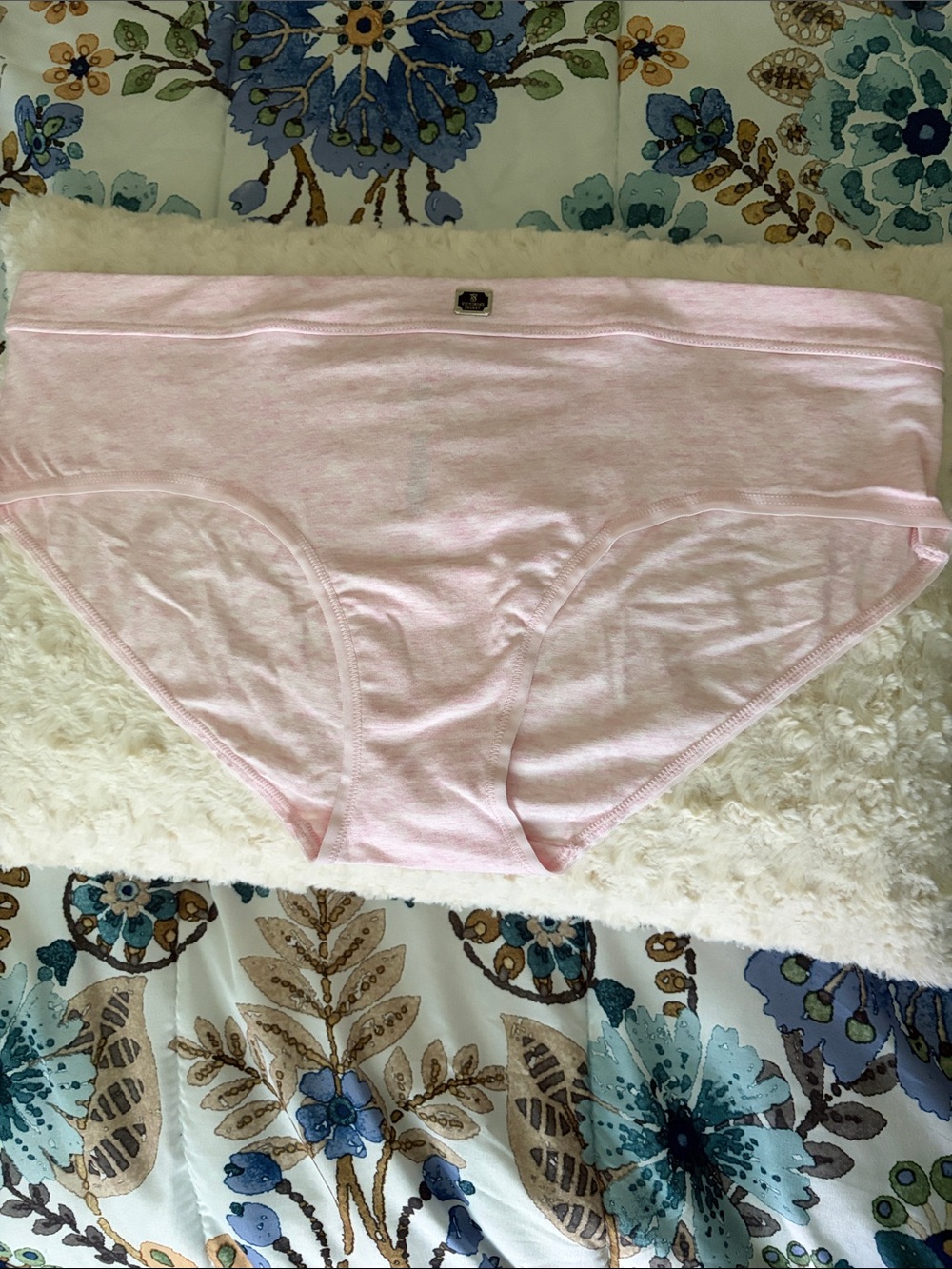 Victoria's Secret Pale Heather Pink Cotton Hipster Briefs